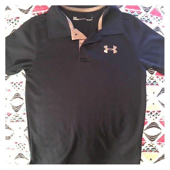 navy under armour polo
